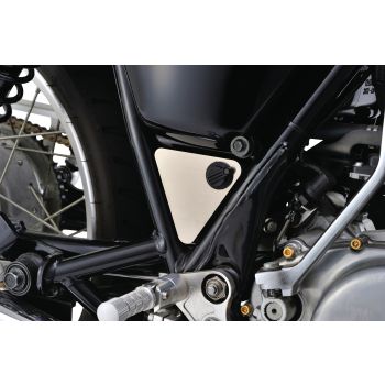 Cover Plate for Tool Box, stainless steel with adhesive pads, new look instead of old plastic