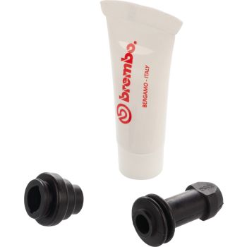 Collar Set 3 Pcs. for floating caliper pins incl. assembly grease, for front and rear BREMBO and rear NISSIN brake calipers
