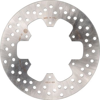 Brembo Oro Brake Disc Rear, cast stainless steel, 5mm thick, rigid (Vehicle Type Approval for type 3LD/3WM)