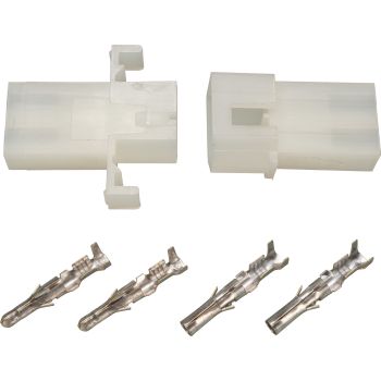 2-Way BELGARDA Plug Housing Set INCLUDING 2x2 Round Contacts