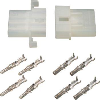 4-Way BELGARDA Plug Housing Set INCLUDING 2x4 Round Contacts
