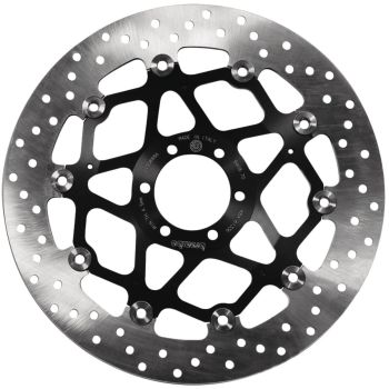 Brembo Oro Front Brake Disc 320mm, cast stainless steel, 5mm thick, rigid (Vehicle Type Approval for SZR660)