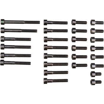 Kit vis allen M6, 8.8 pour carters moteur intérieurs (vis en M6 NOIR: bloc moteur, circuit d'huile, carter d'huile, passage de cable et durite d'huile)