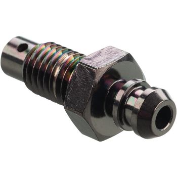Brake Bleeding Screw M7x1.00, stainless steel black, total length 26.6mm, OEM reference no. 1UY-W0048-50