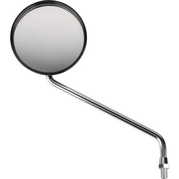 Mirror LH, black, diameter approx. 105mm, mirror arm approx. 145mm (OEM)