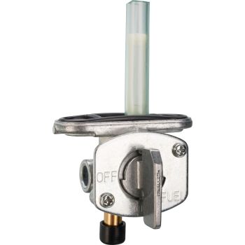 Accessory Fuel Petcock ON/OFF, no reserve, 8mm fuel line connection with 180° connection downwards (also suitable for 7mm fuel line item 22735)