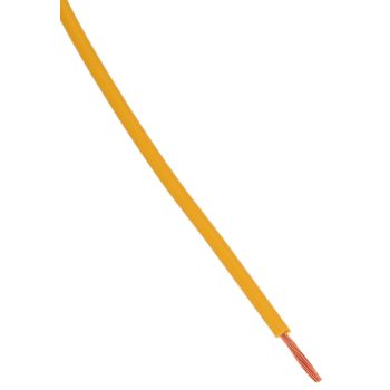 Cable électrique, 1 mètre 0.75mm², jaune