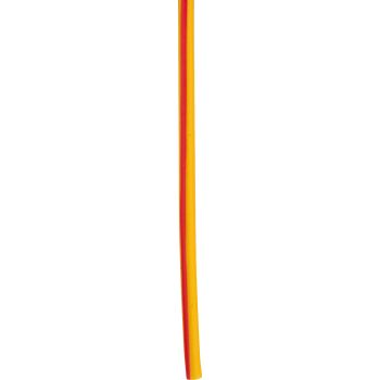 CÂBLE, 1 mètre 0.75qmm jaune-rouge (câble jaune avec ligne rouge)
