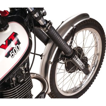 Trial Front Fender, aluminium, not drilled, free positionable, incl. black aluminium brackets & clamps, incl. mounting instructions