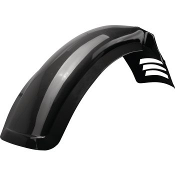 Replica Front Fender 'Yamaha Black' (with original mounting holes), OEM reference # 2KF-21511-20