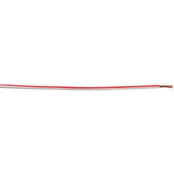 Cable, 0.75sq.mm, white-red, 1 running metre