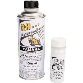 Peinture SANS vernis, New Yamaha Black (NYB), 375ml, bicomposant