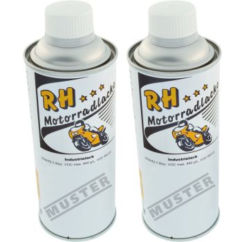 Peinture sans vernis, nacrée, Bluish Black (BIB), 2x375ml