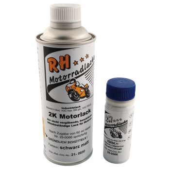 Peinture moteur 2 composants, noir satiné, 375ml, durcisseur inclus