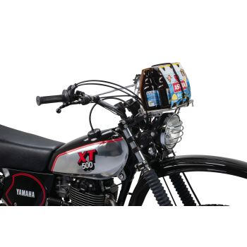 Front Luggage Rack, Stainless Steel, with brackets and mounting material, luggage area approx. 23x15cm, versatile adjustable