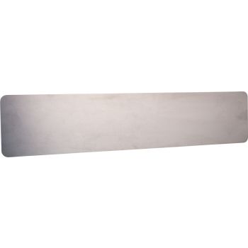 License Plate Reinforcement Plate, for car license plates 520x110mm, aluminium raw 2mm, rounded corners
