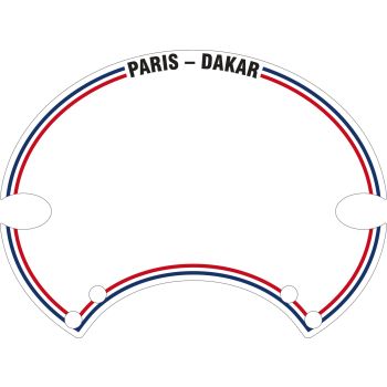 Autocollant Paris-Dakar, pour plaque porte-numéro SixDays PrestonPetty, Art. 60405W/G, 60406W/G bzw. 60407W/G. Pièce