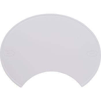 Replacement Start Number Plate 'Six Days', Preston Petty plastic white, with cut-out for 7' headlamp