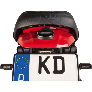 KEDO 'Slimlight' Taillight, CNC milled aluminium housing, black hard anodised, e-approved, tinted glass, replaces original taillight