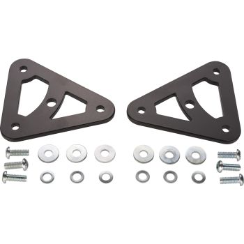 Headlight Bracket Set »NEO-CNC«, replace the massive original brackets, incl. centered 8mm mount for mini indicators, stainless steel black coated