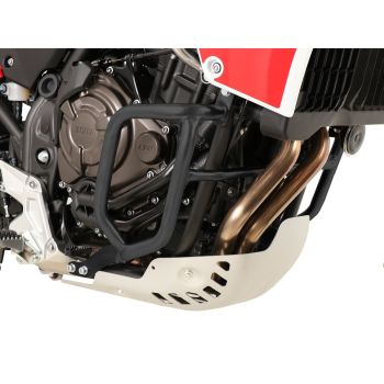 H&B Engine Guard / Crash Bar, black powder-coated, protects in the case of a crash, cannot be combined with the Yamaha rally engine protection