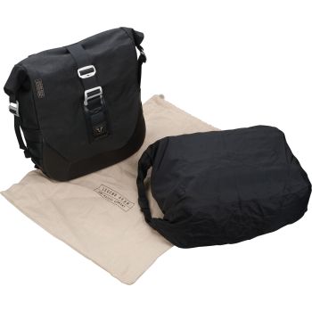 LegendGear Side Bag 13.5L, Black Edition, with wrap closure, incl. waterproof inner pocket, dim. approx. 35x31x14cm