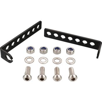 Indicator Mounting Kit Stainless Steel Black, universal, fits for various license plate brackets, for LED indicators with 8mm thread