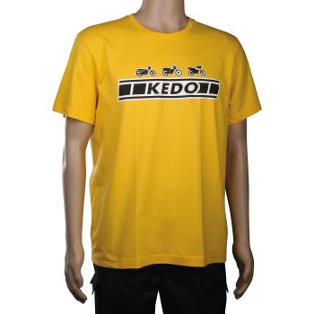 T-shirt 'KEDO', taille S, jaune (180g, coton), 100% coton