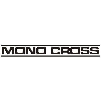 Decal 'MONO CROSS' Black, 272x31mm, design following the coloured models of Yamaha, 1 piece