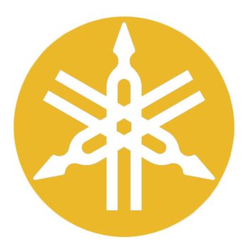 Autocollant diapason, or (négatif), la paire