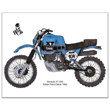 Poster by Ingo Löchert, 'Sonauto XT550', quadrichromie sur papier glacé, taille env. (50x70cm)