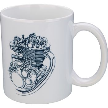 China Mug '500cc' with stylized SR/XT500 engine, approx. 300ml