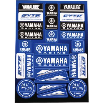 Sticker Sheet DIN A4, Sticker Kit, Yamaha GYTR