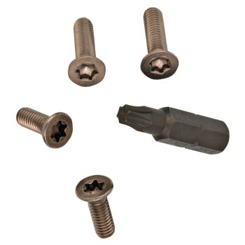 Kit vis à tête Torx pour couvercles maîtres cylindre frein et embrayage (4 vis + embout Torx)