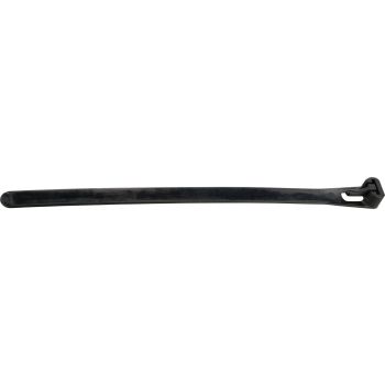 Cable Tie, reclosable, 9mm wide, 160mm long, black, suitable for e.g. handlebars