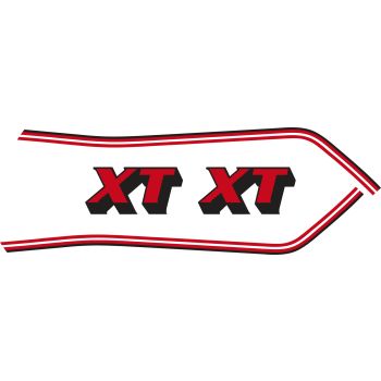 Fuel Tank Decal XT400 1981/1982, type 5FO red/black/white, left/right, can be painted over