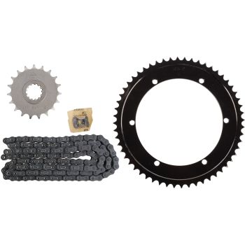Kit chaîne à joints toriques 19/56 (130 maillons), RK428XRE (ouverte avec maillon attache-rapide)