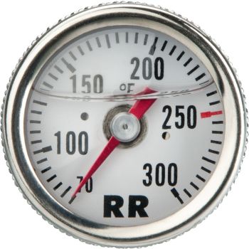 Sonde température d'huile RR avec cadran fond blanc en degrés Fahrenheit (70-300°F)