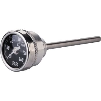 Jauge thermomètre d'huile RR, modèle RR11, fond noir