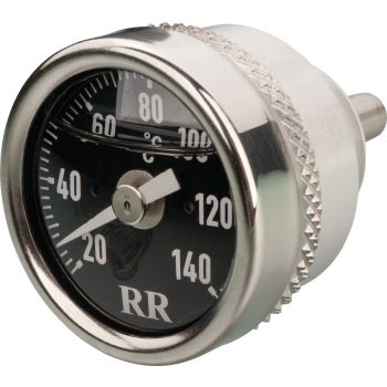 Jauge thermomètre d'huile RR, modèle RR63, fond noir