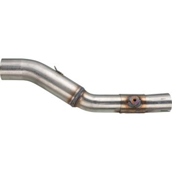 Devil mid-pipe, suitable for DEVIL- SlipOn silencer or for own constructions, connection approx. 43mm/54mm, M8- frame screw connection