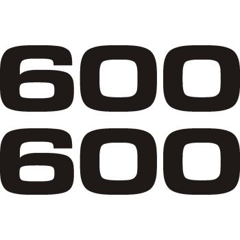Decor/Decal Set Side Cover, black RH/LH (sticker, 1 pair)