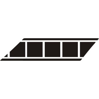 Front Fender Decal, Speedblock design for item 50783-XX, solid black vehicle lettering film, 1 piece, dimensions approx. 236x55mm