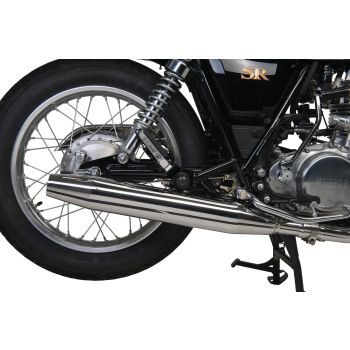 Silencieux d'échappement inox DragPipe avec catalyseur, finition polie, avec collier (prévoir joint 91310). Homologué