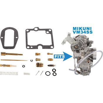 Vergaser Rebuild-Kit Keyster, Bedüsung HD #300/LD #25, inkl. Chokekolben