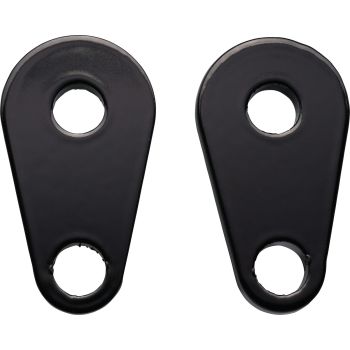 Supports arrières de clignos JvB-moto Super7, aluminium époxy noir, pour clignos avec tiges de 8mm (nécessite le garde-boue art. JVB0038)