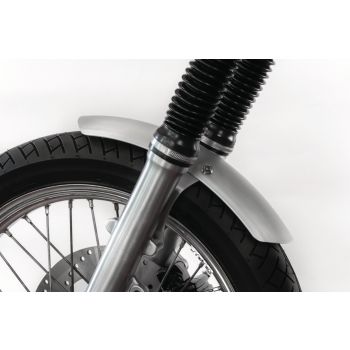 DIY Fender Set 'Racer', undrilled aluminium front fender, dim. approx 100x375mm, bracket ready for mounting, raw aluminium, incl. mounting material