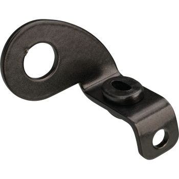 Bracket for Motoscope magnetic sensor, stainless steel black coated, assembly on the left brake caliper bracket