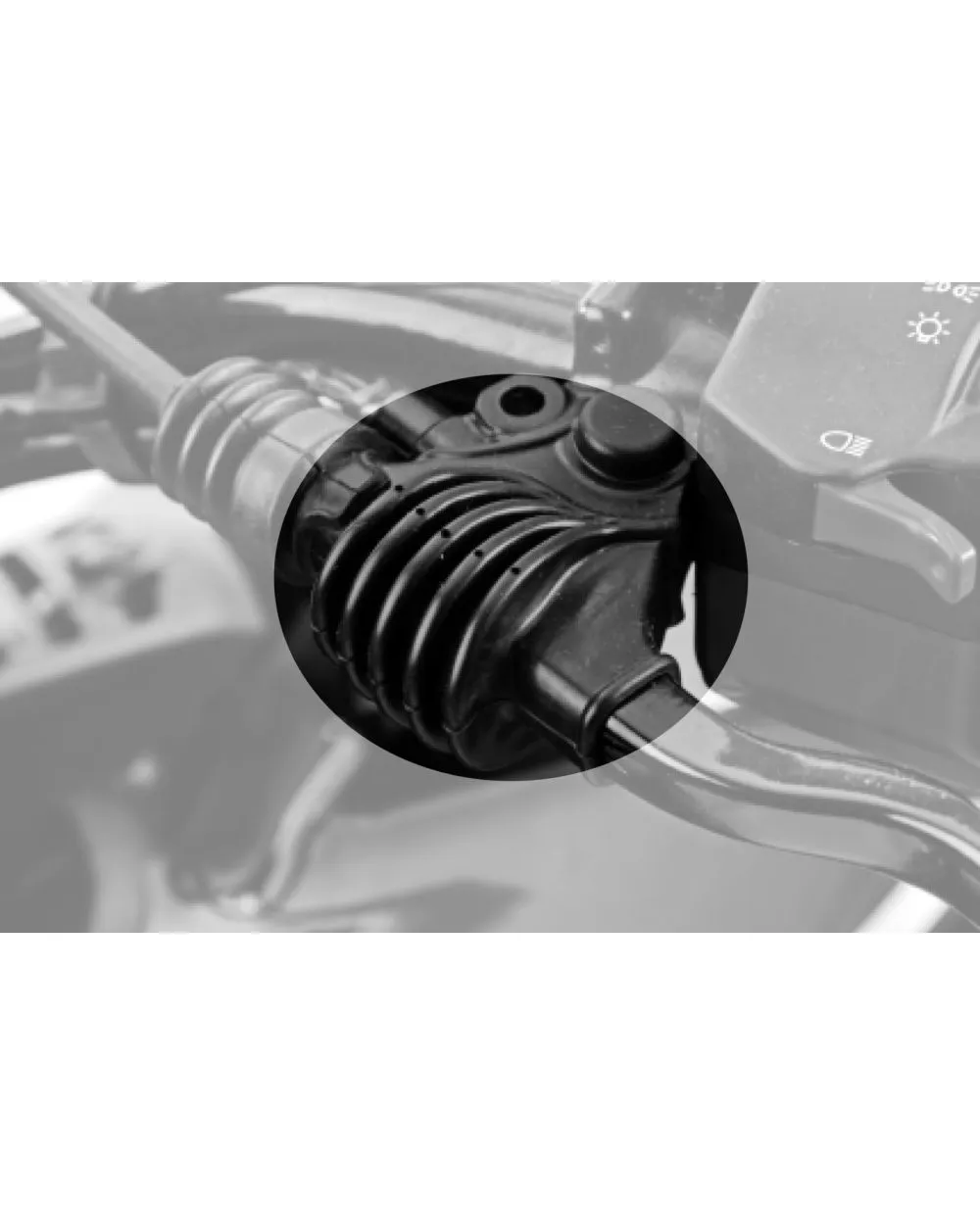 Coussinet Caoutchouc Levier Vitesse Moto - Embout Noir 33x20mm Pour Modèles Ducati
